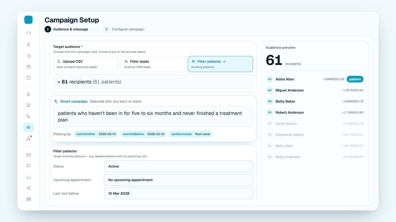Recall built on the clinical interval
