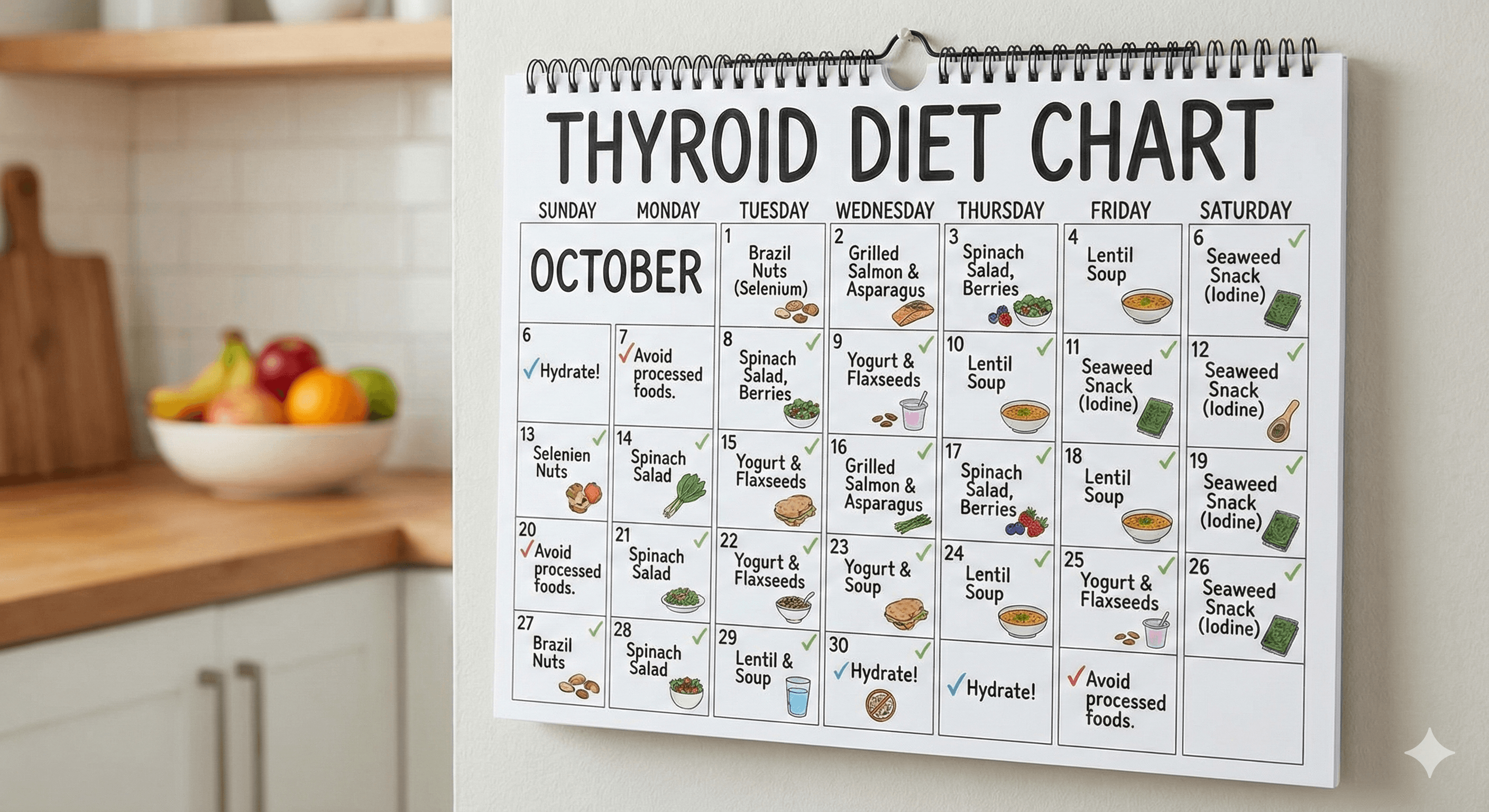 Thyroid Diet Chart