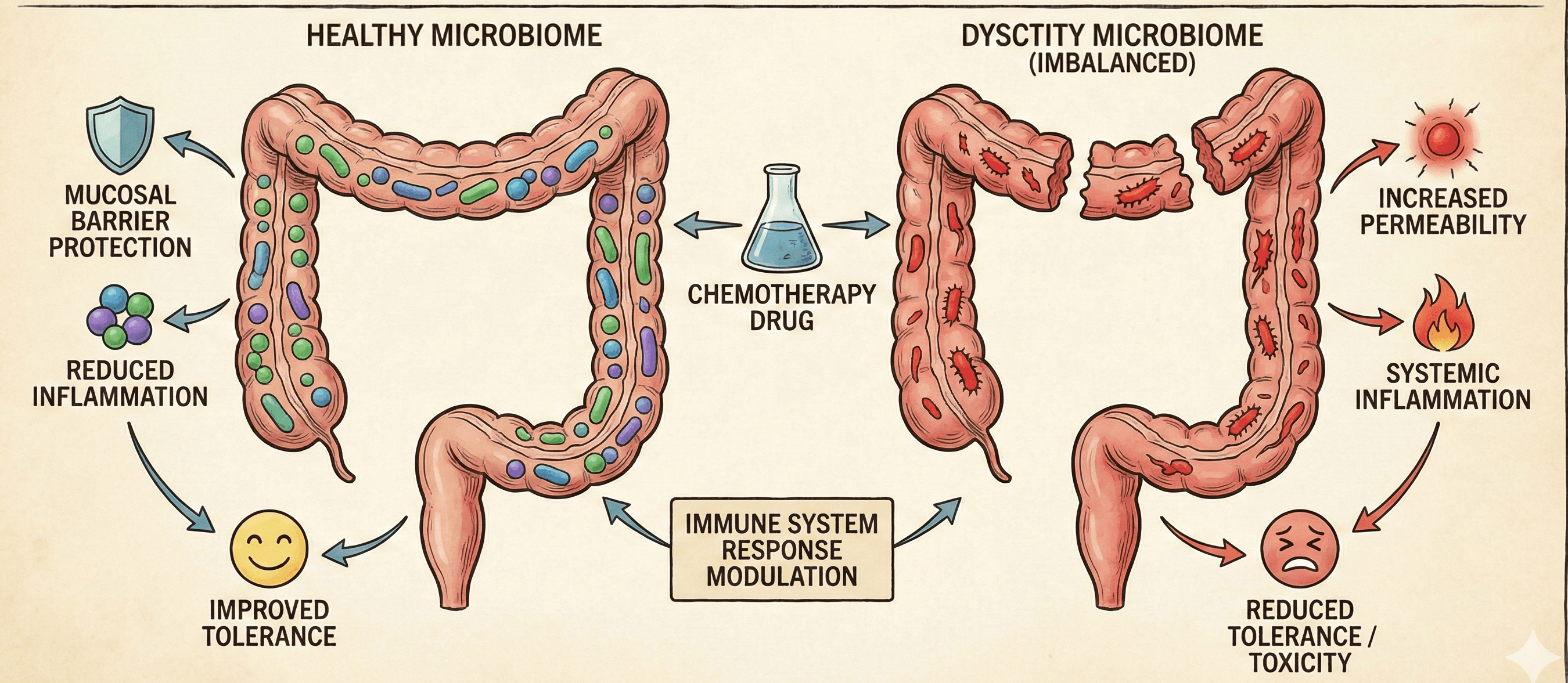 Why your gut microbiome determines how well you tolerate chemotherapy